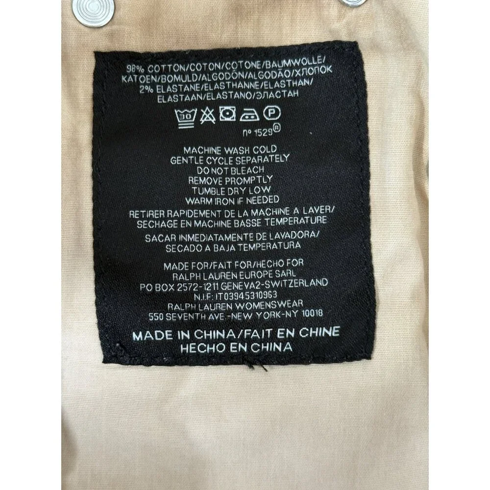 Ralph Lauren 105 Cigarette Jean Black Label Slim Fit Mid Rise Tan Womens Size 29 - Picture 4 of 7